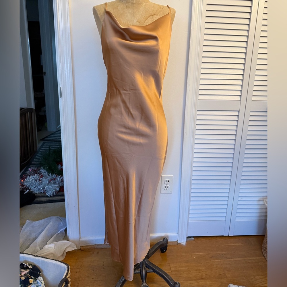 Petal & Pup Persia Gold Midi Dress